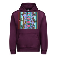 Mauve Wine groovy with flowers and Butterflies Urban Hoodie - Artiststas