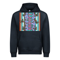 Navy groovy with flowers and Butterflies Urban Hoodie - Artiststas