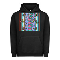 Pigment Black groovy with flowers and Butterflies Urban Hoodie - Artiststas