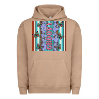 Pigment Burro groovy with flowers and Butterflies Urban Hoodie - Artiststas
