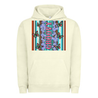 Pigment Pistachio groovy with flowers and Butterflies Urban Hoodie - Artiststas