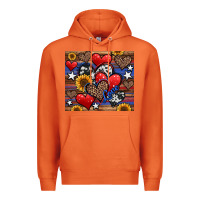 Carrot 4th of july american hearts Premium Hoodie - Jasminsmagicworld