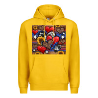 4th Of July American Hearts Premium Hoodie | Teevron