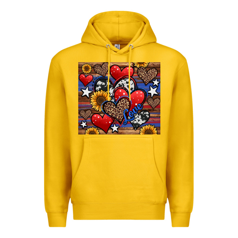 4th Of July American Hearts Premium Hoodie by Jasminsmagicworld | Teevron