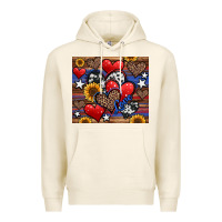 Tofu 4th of july american hearts Premium Hoodie - Jasminsmagicworld