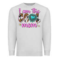 Dove Grey i am cool mom Premium Sweatshirt - texasbilliewilder
