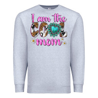 Heather Grey i am cool mom Premium Sweatshirt - texasbilliewilder