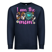 Navy i am cool mom Premium Sweatshirt - texasbilliewilder