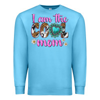 Ocean Blue i am cool mom Premium Sweatshirt - texasbilliewilder