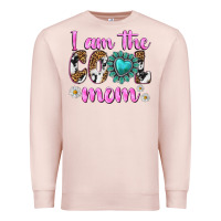 Pale Pink i am cool mom Premium Sweatshirt - texasbilliewilder