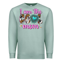 Seafoam i am cool mom Premium Sweatshirt - texasbilliewilder
