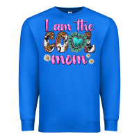 True Royal i am cool mom Premium Sweatshirt - texasbilliewilder