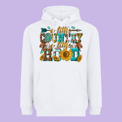 Heavyweight Hoodie a little country a little hood