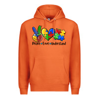 Carrot peace love  cure Premium Hoodie - AdoDesignShop