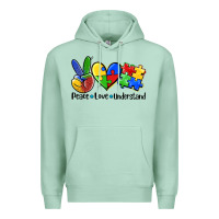Seafoam peace love  cure Premium Hoodie - AdoDesignShop