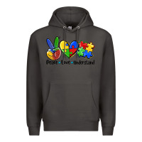 Smoke peace love  cure Premium Hoodie - AdoDesignShop