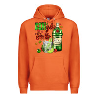 Carrot gin`gle bells with bottle and cocktail Premium Hoodie - AdoDesignShop