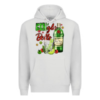 Dove Grey gin`gle bells with bottle and cocktail Premium Hoodie - AdoDesignShop