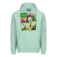 Seafoam gin`gle bells with bottle and cocktail Premium Hoodie - AdoDesignShop