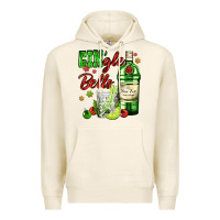Tofu gin`gle bells with bottle and cocktail Premium Hoodie - AdoDesignShop