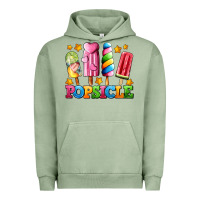 Pigment Oil Green popsicle with stars Urban Hoodie - AdoDesignShop