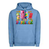 Pigment Pebble Blue popsicle with stars Urban Hoodie - AdoDesignShop