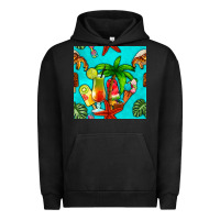 Pigment Black summer drinks and ice cream Urban Hoodie - BundleAndBundleShop