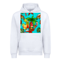White summer drinks and ice cream Urban Hoodie - BundleAndBundleShop