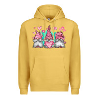 Antique Gold valentines day gnomes Premium Hoodie - Jasminsmagicworld