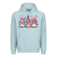 Blue Mist valentines day gnomes Premium Hoodie - Jasminsmagicworld