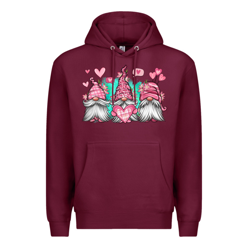 Valentines Day Gnomes Premium Hoodie by Jasminsmagicworld | Teevron