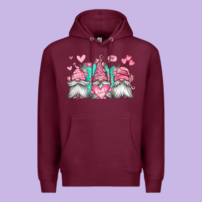 Valentines Day Gnomes Premium Hoodie Designed By Jasminsmagicworld