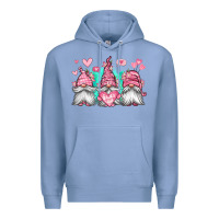 Colony Blue valentines day gnomes Premium Hoodie - Jasminsmagicworld