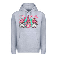 Heather Grey valentines day gnomes Premium Hoodie - Jasminsmagicworld