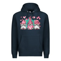 Navy valentines day gnomes Premium Hoodie - Jasminsmagicworld