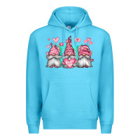 Ocean Blue valentines day gnomes Premium Hoodie - Jasminsmagicworld