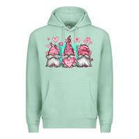 Seafoam valentines day gnomes Premium Hoodie - Jasminsmagicworld
