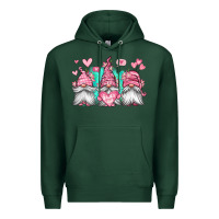Sports Green valentines day gnomes Premium Hoodie - Jasminsmagicworld