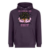 Plum my crystal ball says you are full of Heavyweight Hoodie - Zillion Design Studio