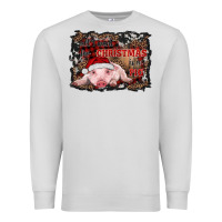 Dove Grey all i want for christmas is a pig baby Premium Sweatshirt - RanaPortraitStore