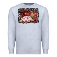 Heather Grey all i want for christmas is a pig baby Premium Sweatshirt - RanaPortraitStore