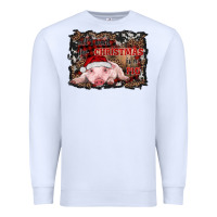 White all i want for christmas is a pig baby Premium Sweatshirt - RanaPortraitStore