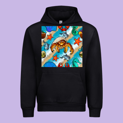 Sea Animals Urban Hoodie Designed By Bundleandbundleshop