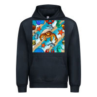 Navy sea animals Urban Hoodie - BundleAndBundleShop