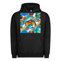 Pigment Black sea animals Urban Hoodie - BundleAndBundleShop