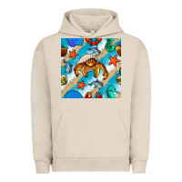 Pigment French Oak sea animals Urban Hoodie - BundleAndBundleShop