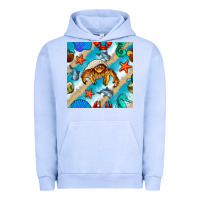 Pigment Grape Ice sea animals Urban Hoodie - BundleAndBundleShop