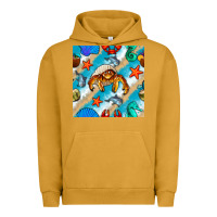Pigment Peanut Butter sea animals Urban Hoodie - BundleAndBundleShop