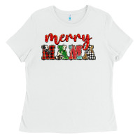 White Christmas merry mama Ladies Tee - BarkalooDesign
