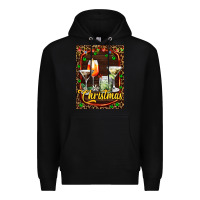 Black cocktail set for Christmas Premium Hoodie - AdoDesignShop